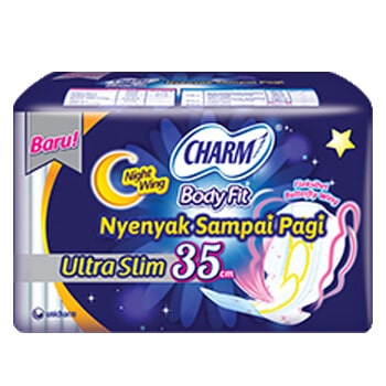 PEMBALUT CHARM BODY FIT ULTRA SLIM NIGHT WING 35 CM ISI 5
