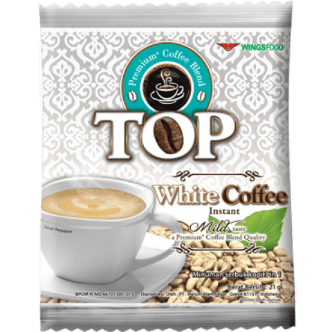 KOPI TOP WHITE BAG 21 GRAM ISI 20 SACHET | KLIKTOBUY