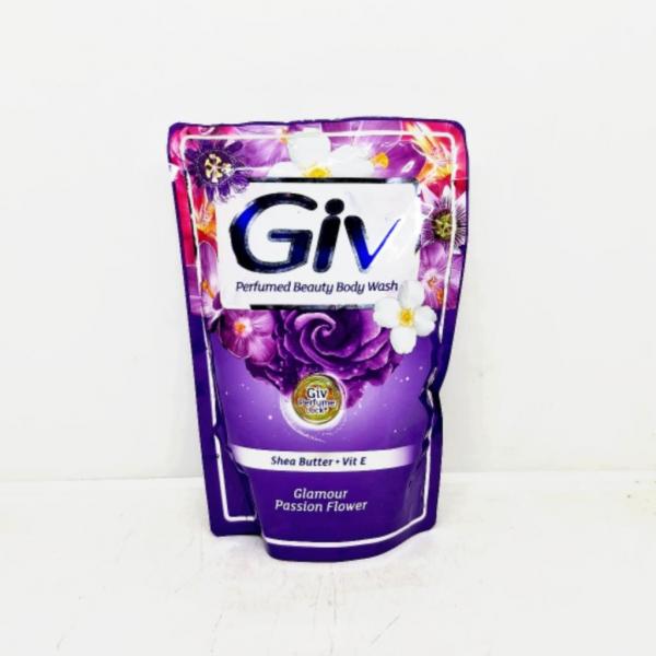 GIV BODY WASH BEAUTY PURPLE POUCH 450 ML