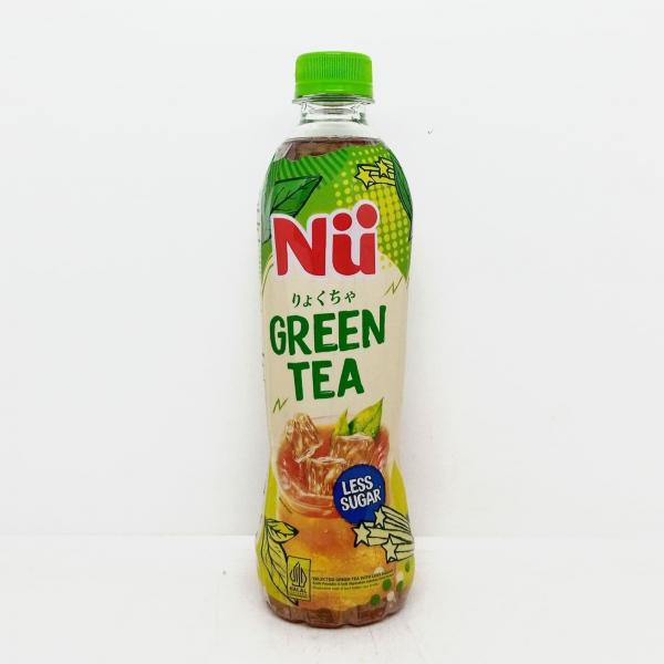NU GREEN TEA LESS SUGAR 450 ML