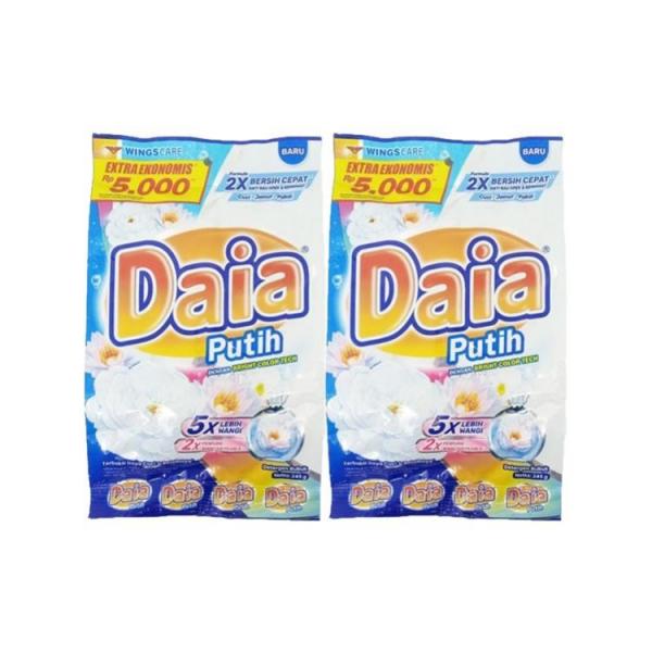 DAIA POWER DETERGEN PUTIH 245 GR X 2