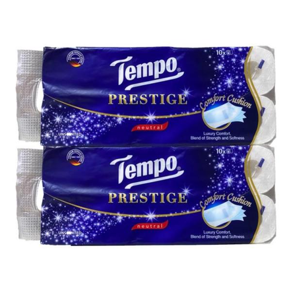 TEMPO NATURAL TOILOET 4 PLY ISI 10 ROLL X2