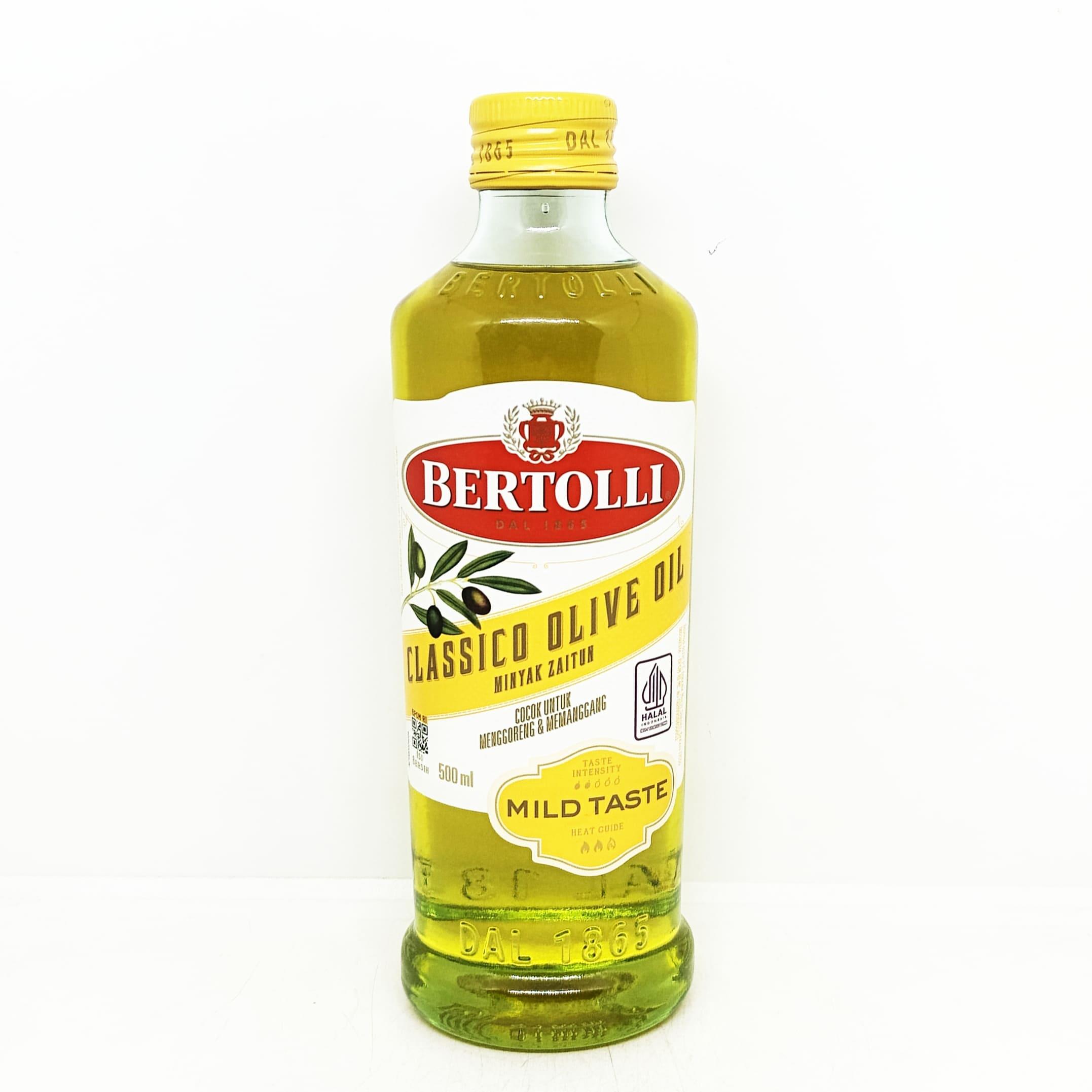 BERTOLLI CLASSICO OLIVE OIL MENGGORENG DAN MEMANGGANG MILD TASTE 12 X 500 ML