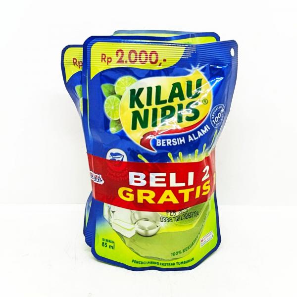 KILAU NIPIS DISHWASH 3 X 85 ML