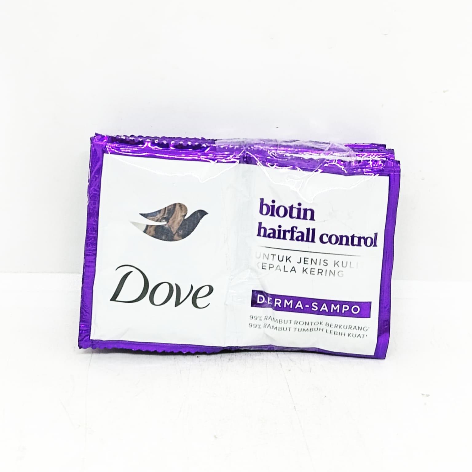 DOVE SHAMPOO BIOTIN HAIRFALL CONTROL 6 X 10 ML