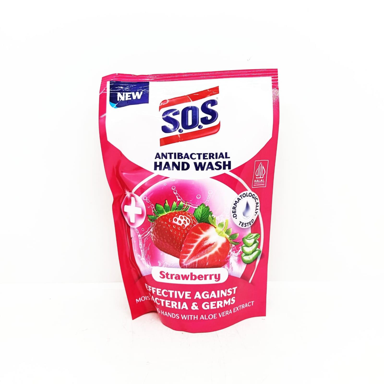SOS HAND WASH STRAWBERRY REFILL 300 ML