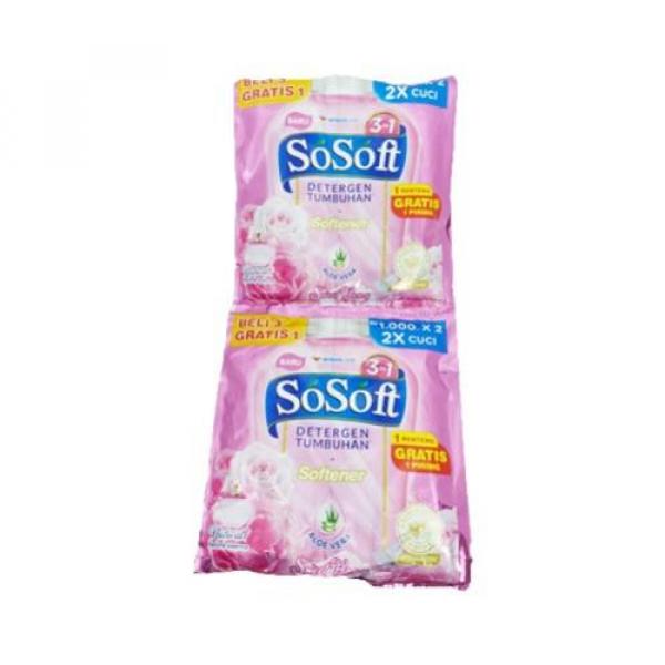 SOSOFT DET LIQ SWEET PEONY RENCENG 8 X 80 ML ( 16 PCS )